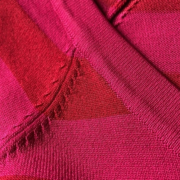 Max Studio Sweater Dress Size M Multicolor Stripes Business Feminine Effortless - Picture 8 of 14